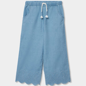 Παιδική Παντελόνα από Denim Ύφασμα με Κέντημα Broderie-boboli