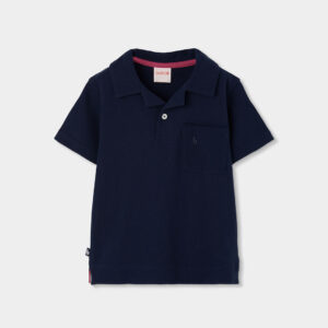 Παιδικό Polo Μπλουζάκι Μονόχρωμο/Navy Blue-boboli